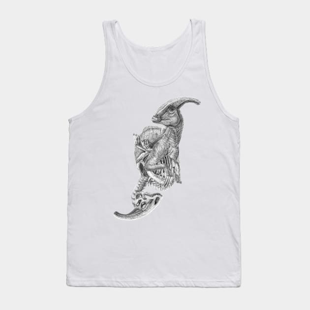 Parasaurolophus Tank Top by TimeSkiff